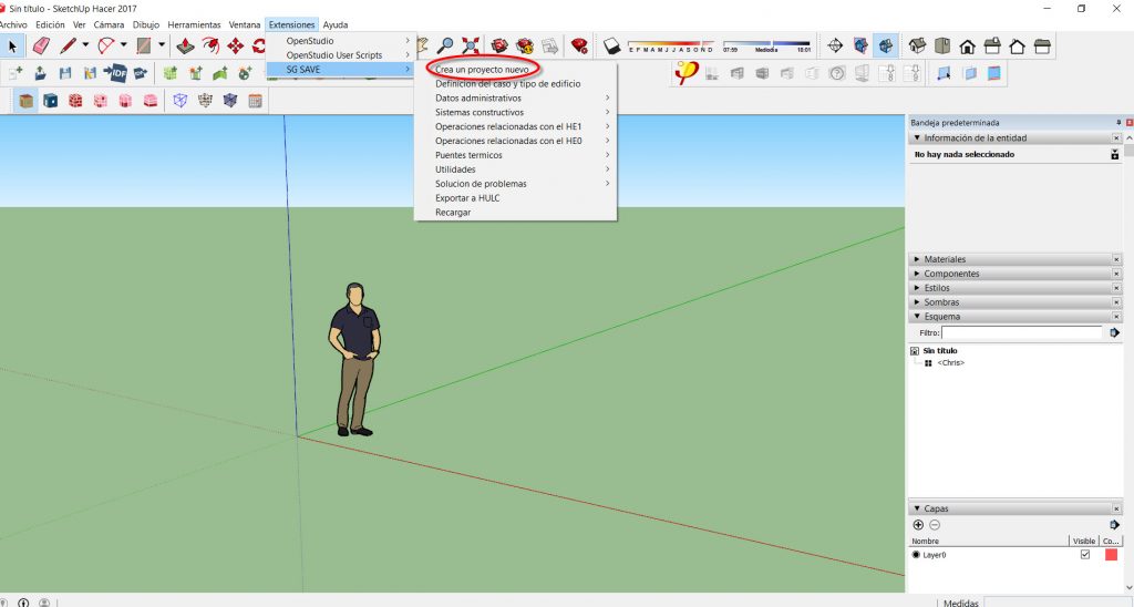 Crear un proyecto nuevo SG Save