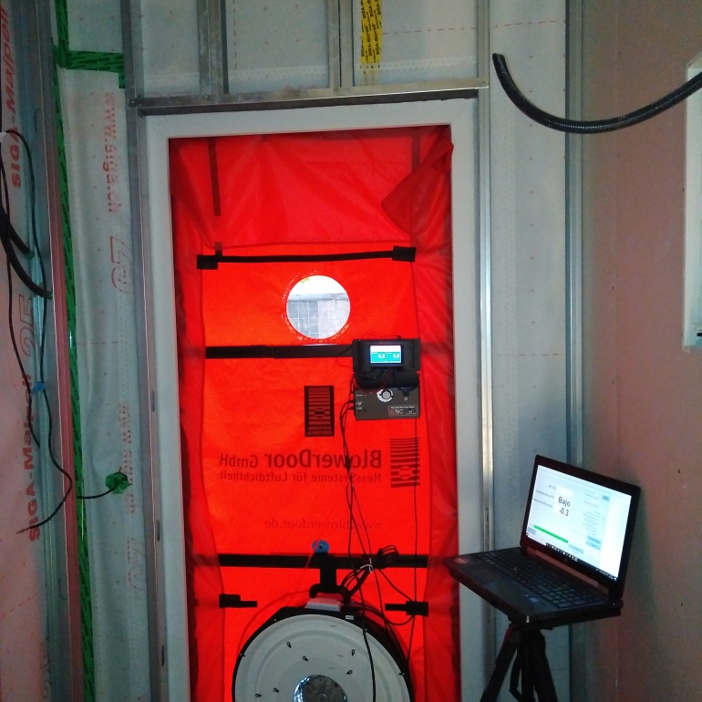 equipo blower door