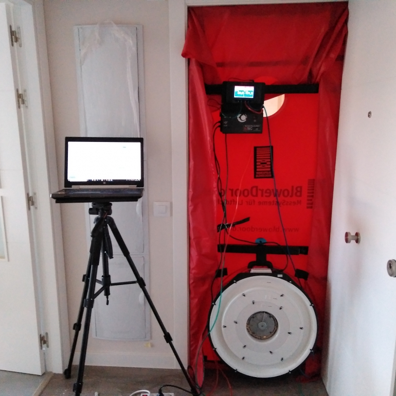 equipo blower door